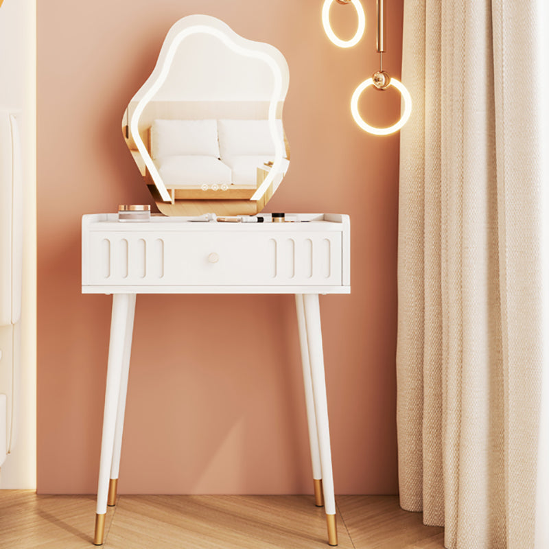 15" Wide Contemporary Make-up Vanity Wooden White Dressing Table