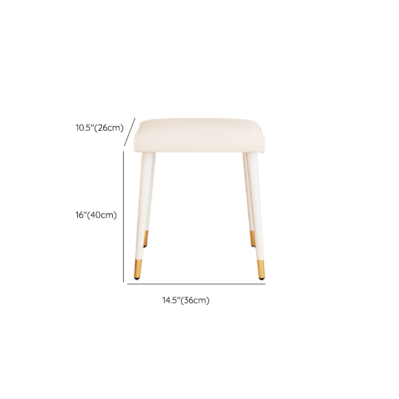 15" Wide Contemporary Make-up Vanity Wooden White Dressing Table