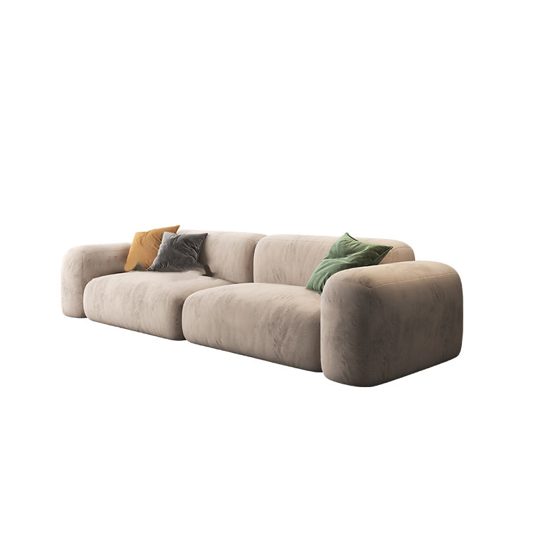 Tropical Settee Living Room Gray Cushions Standard Square Arm Seating