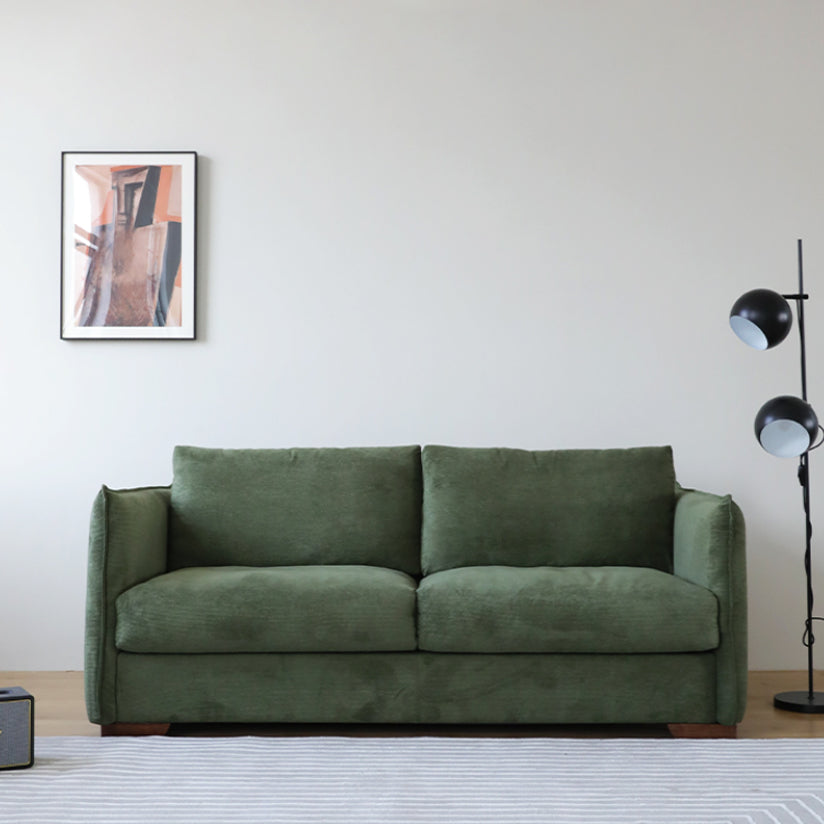 Scandinavian Sofa Fabric Living Room Pillows Square Arm Standard Sofa Bed