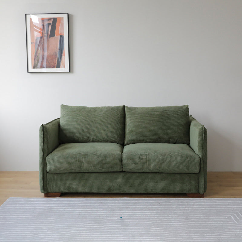 Scandinavian Sofa Fabric Living Room Pillows Square Arm Standard Sofa Bed