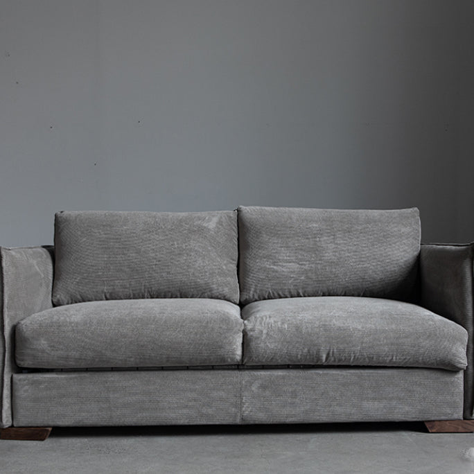 Scandinavian Sofa Fabric Living Room Pillows Square Arm Standard Sofa Bed