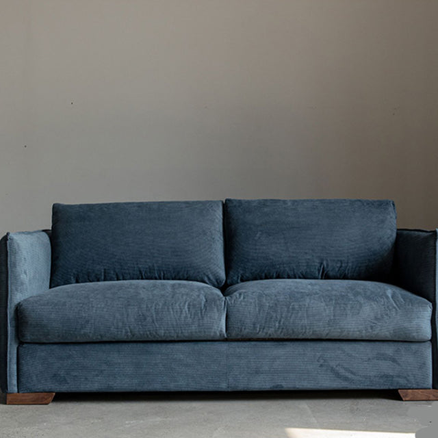 Scandinavian Sofa Fabric Living Room Pillows Square Arm Standard Sofa Bed