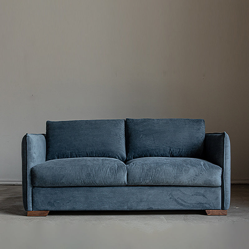 Scandinavian Sofa Fabric Living Room Pillows Square Arm Standard Sofa Bed