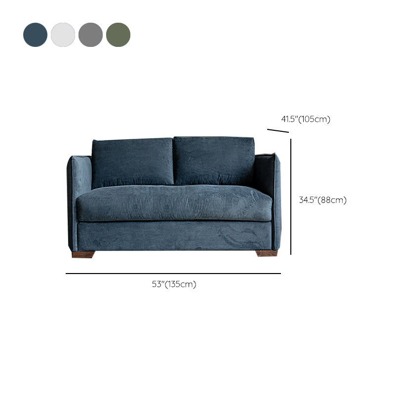 Scandinavian Sofa Fabric Living Room Pillows Square Arm Standard Sofa Bed
