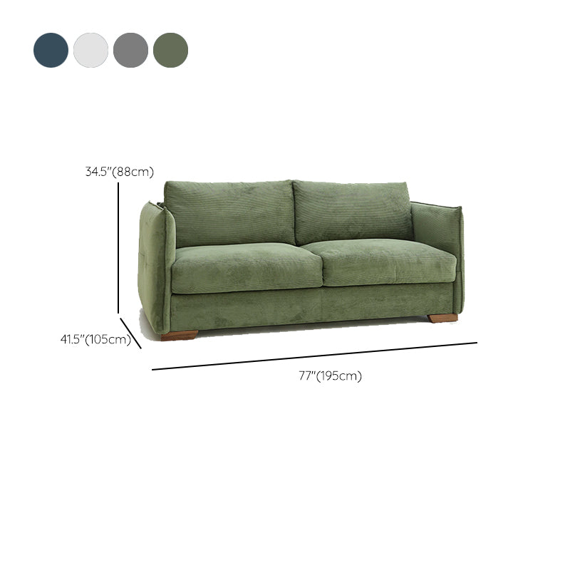 Scandinavian Sofa Fabric Living Room Pillows Square Arm Standard Sofa Bed