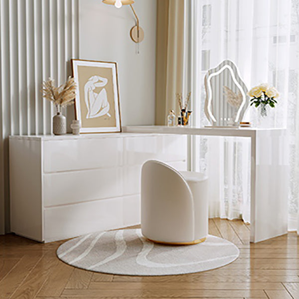 15" Wide Scandinavian Vanity Table Wooden White Make-up Vanity