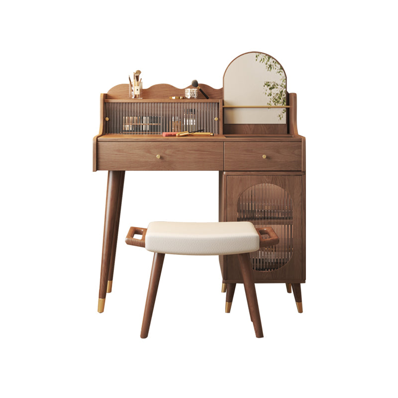 17" Wide Traditional Vanity Table Wooden Make-up Vanity with Drawer
