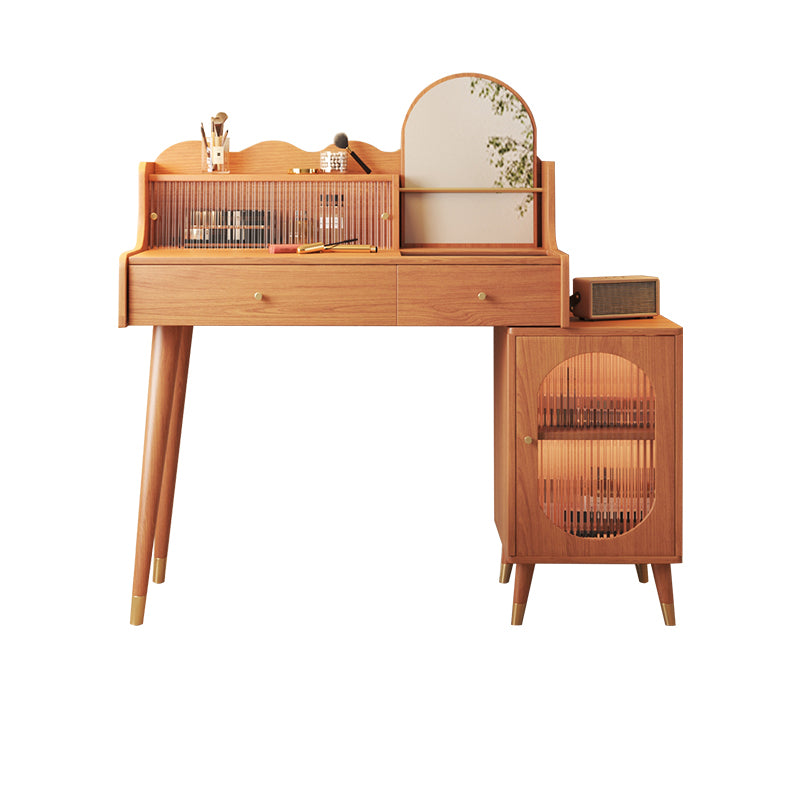 17" Wide Traditional Vanity Table Wooden Make-up Vanity with Drawer