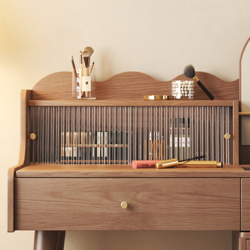 17" Wide Traditional Vanity Table Wooden Make-up Vanity with Drawer