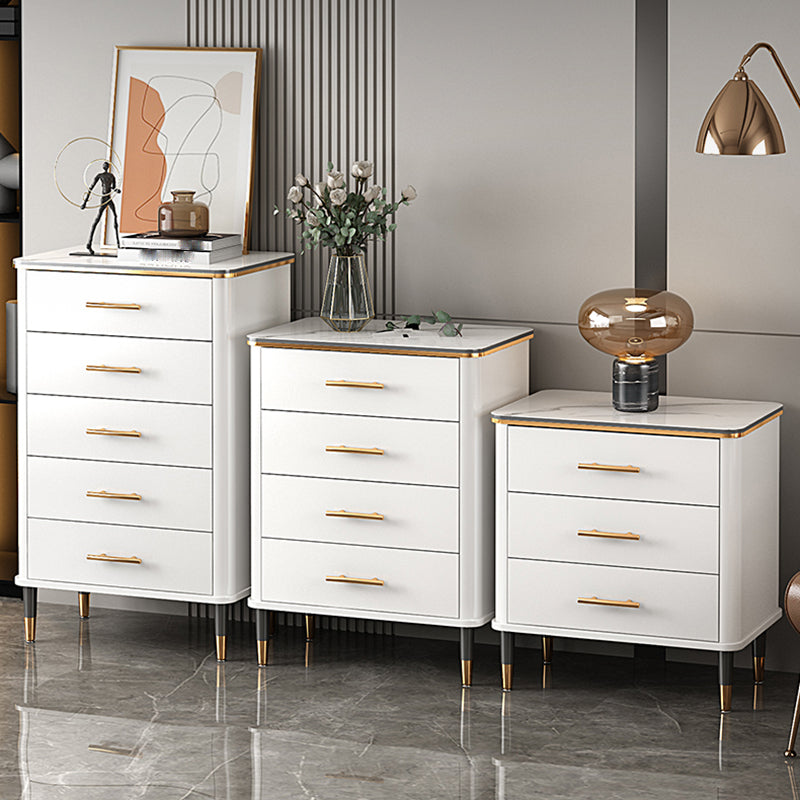 Wood Storage Cabinet Contemporary Standard Side Cabinet with Drawers