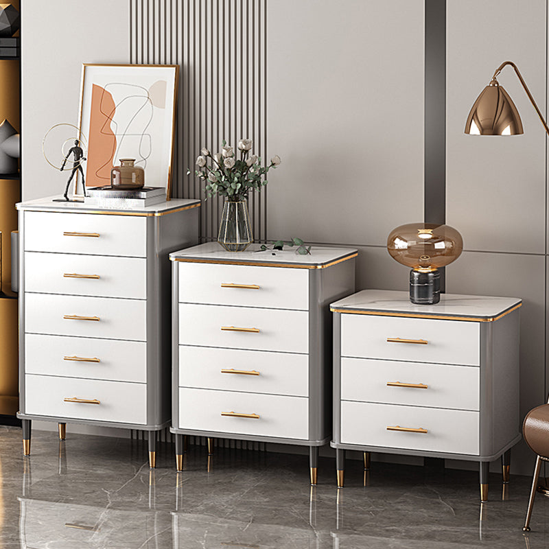 Wood Storage Cabinet Contemporary Standard Side Cabinet with Drawers