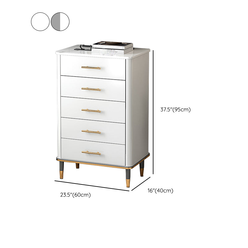 Wood Storage Cabinet Contemporary Standard Side Cabinet with Drawers