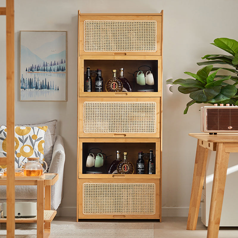 Minimalistic Solid Wood Accent Cabinet Rectangle Storage Cabinet