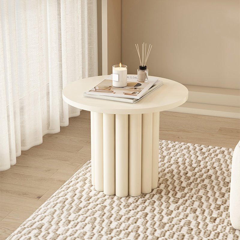 Wood Coffee Cocktail Table White Coffee or End Table with 4 Legs