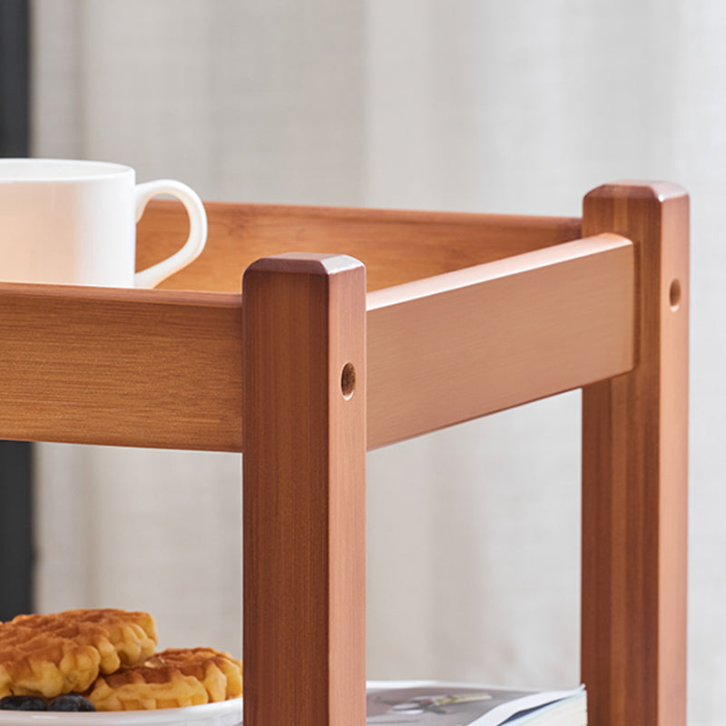 11" Wide Contemporary Cocktail Table Storage Rectangle Coffee Table with Casters