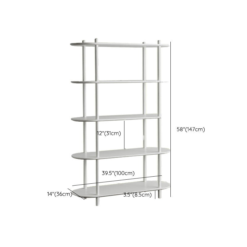 Wood Oval End Table with 4 Legs Base Storage Living Room Corner Table
