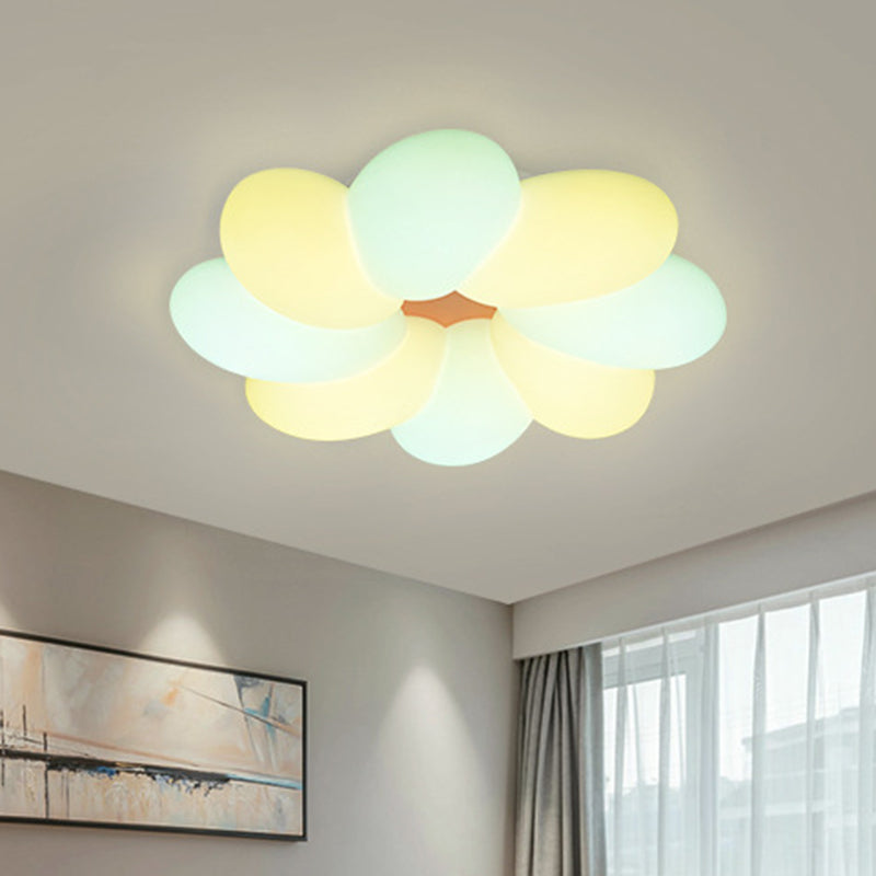 Cabritos de plástico floral Vaciado LED de descarga de LED Iluminación empotrada en blanco para dormitorio