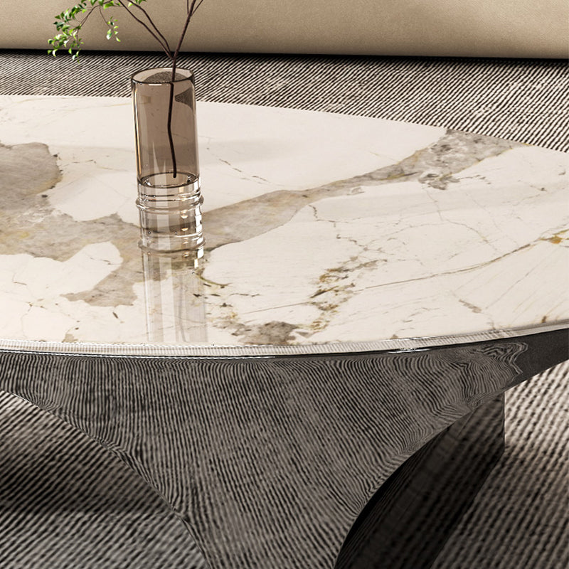 Slate Coffee Cocktail Table Glam Abstract Coffee or End Table