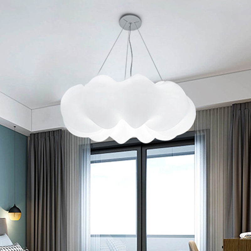 Cloud Bistro lampada a ciondolo in plastica Minimalista Minimalista LED integrato A sostenere il soffitto in bianco