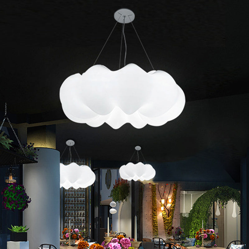Cloud Bistro lampada a ciondolo in plastica Minimalista Minimalista LED integrato A sostenere il soffitto in bianco