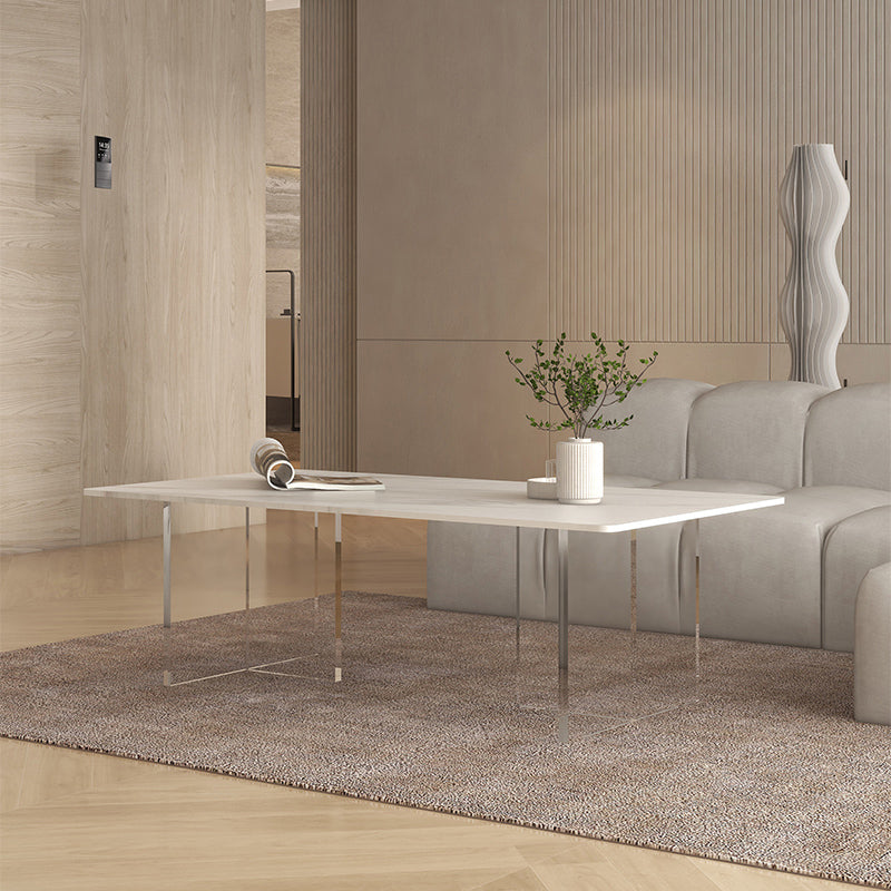 Slate Top Coffee Cocktail Table Sled Rectangle Coffee or End Table