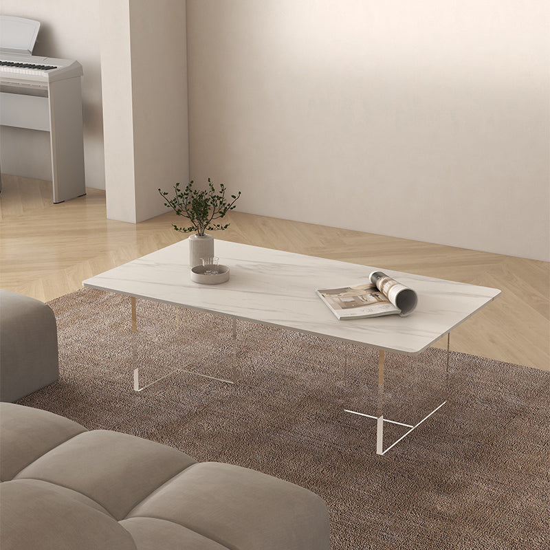 Slate Top Coffee Cocktail Table Sled Rectangle Coffee or End Table