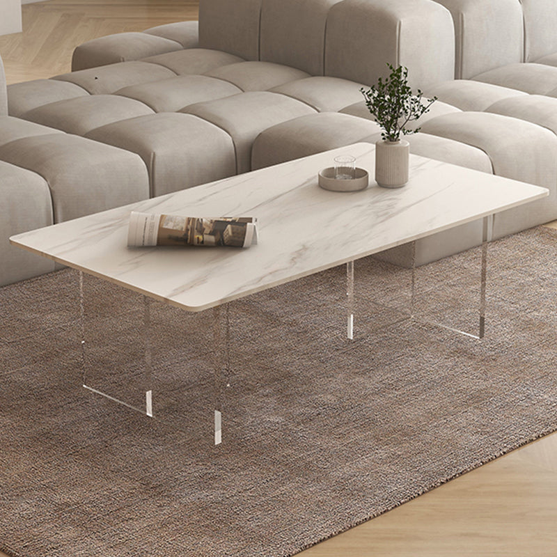 Slate Top Coffee Cocktail Table Sled Rectangle Coffee or End Table