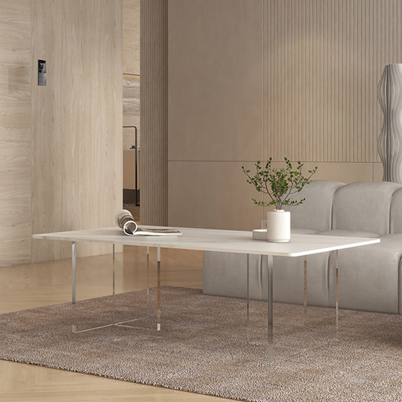Slate Top Coffee Cocktail Table Sled Rectangle Coffee or End Table
