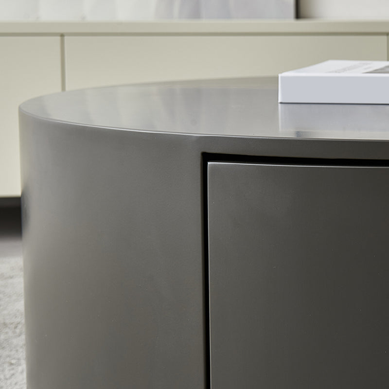 Wood Coffee Cocktail Table with Tray Top Abstract Coffee or End Table with Storage