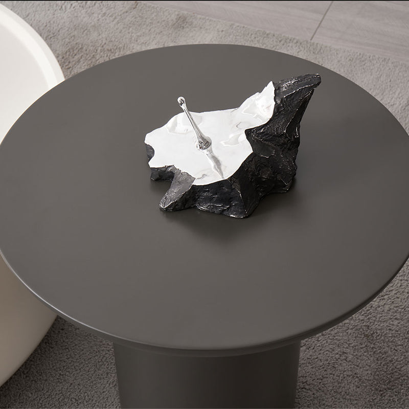Wood Coffee Cocktail Table Drum Coffee or End Table with Storage