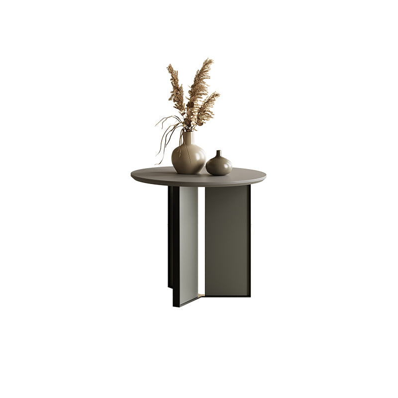 Contemporary Cocktail Table Round Stone Coffee Cocktail Table