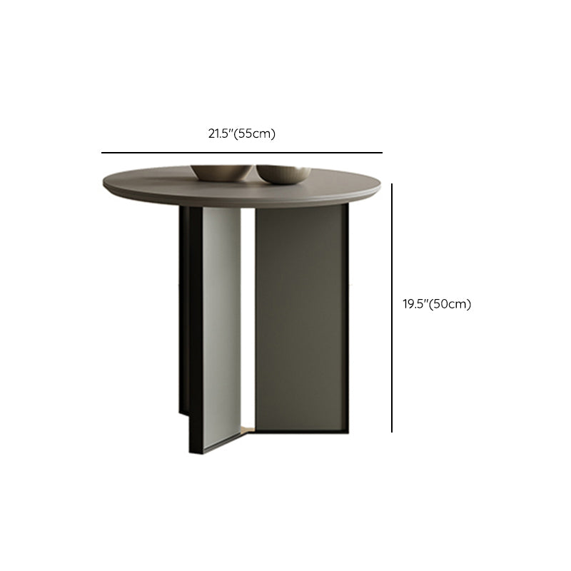 Contemporary Cocktail Table Round Stone Coffee Cocktail Table