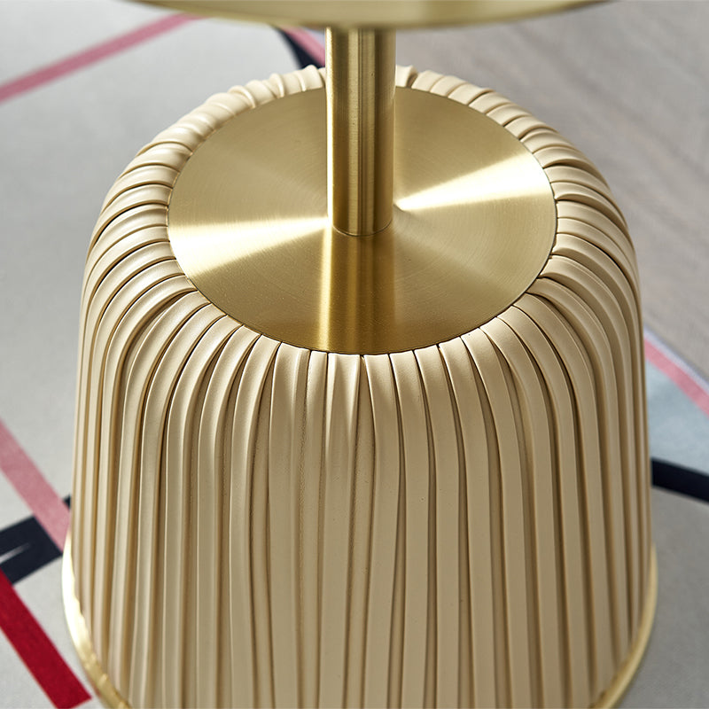 Round Slate Coffee Cocktail Table Abstract Coffee or End Table