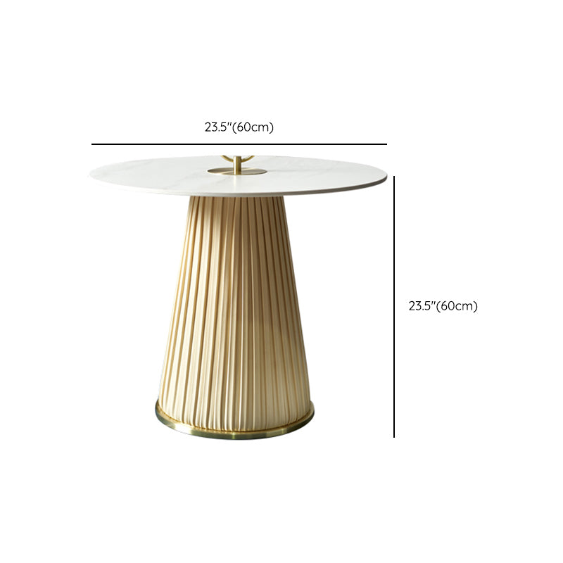 Round Slate Coffee Cocktail Table Abstract Coffee or End Table
