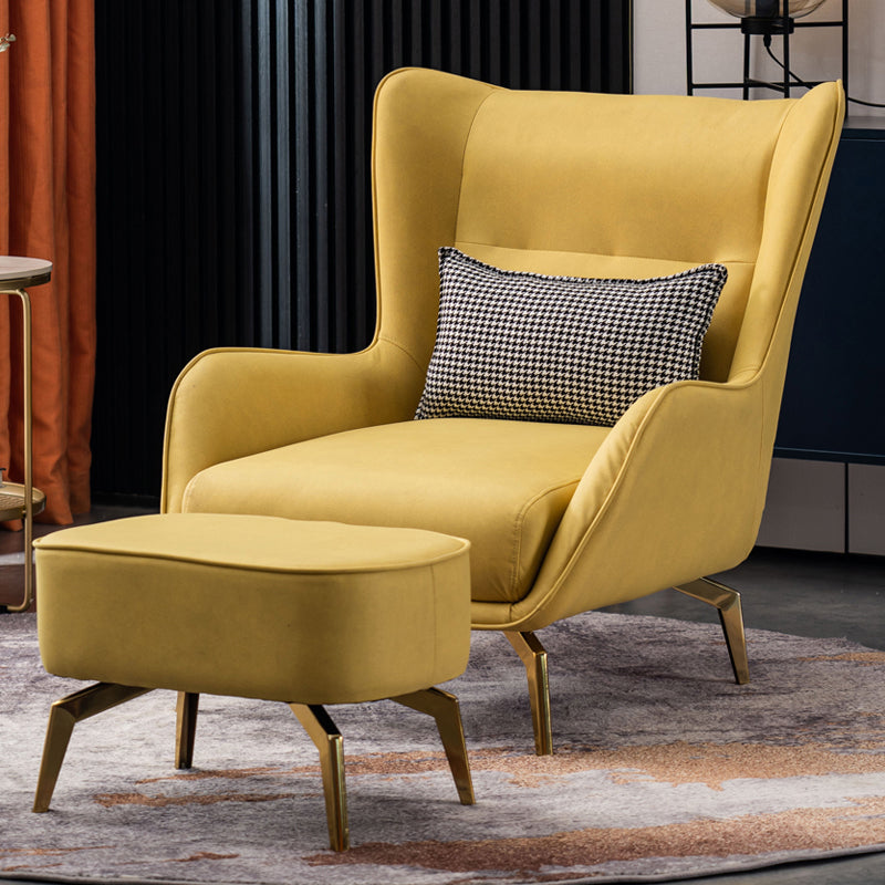 Water Resistant Side Chair Leather Lounge Chair for Living Room