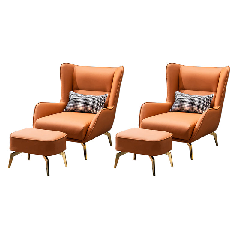 Water Resistant Side Chair Leather Lounge Chair for Living Room