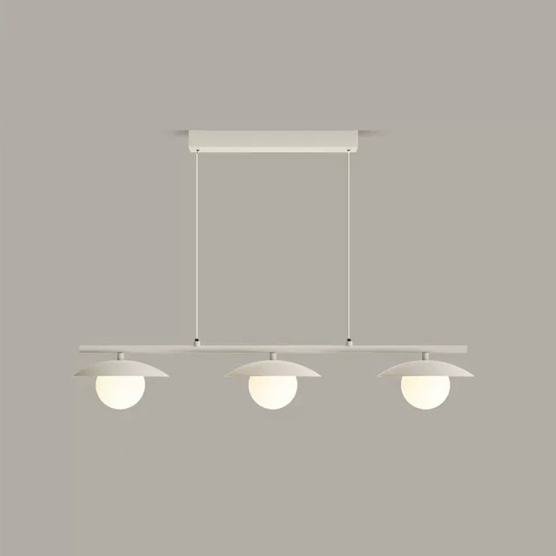 3/4-Light Modernism White Kitchen Island Lighting LED Island Pendant Lighting