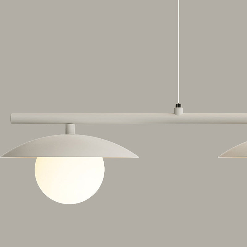 3/4-Light Modernism White Kitchen Island Lighting LED Island Pendant Lighting