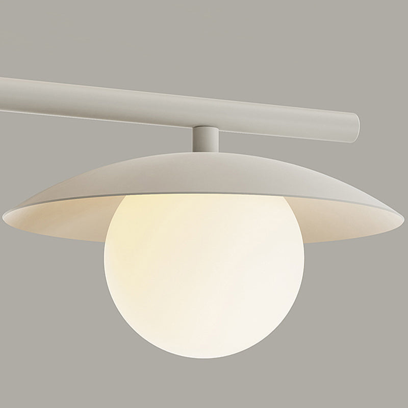 3/4-Light Modernism White Kitchen Island Lighting LED Island Pendant Lighting