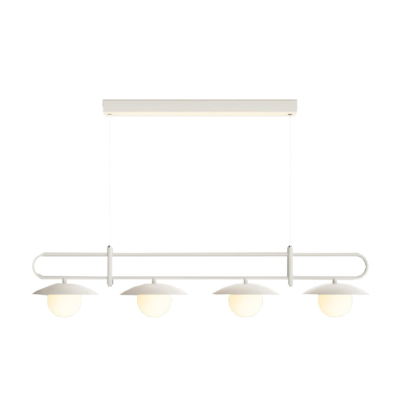 Modernism 3/4-Light Kitchen Island Lighting White LED Island Pendant Lighting