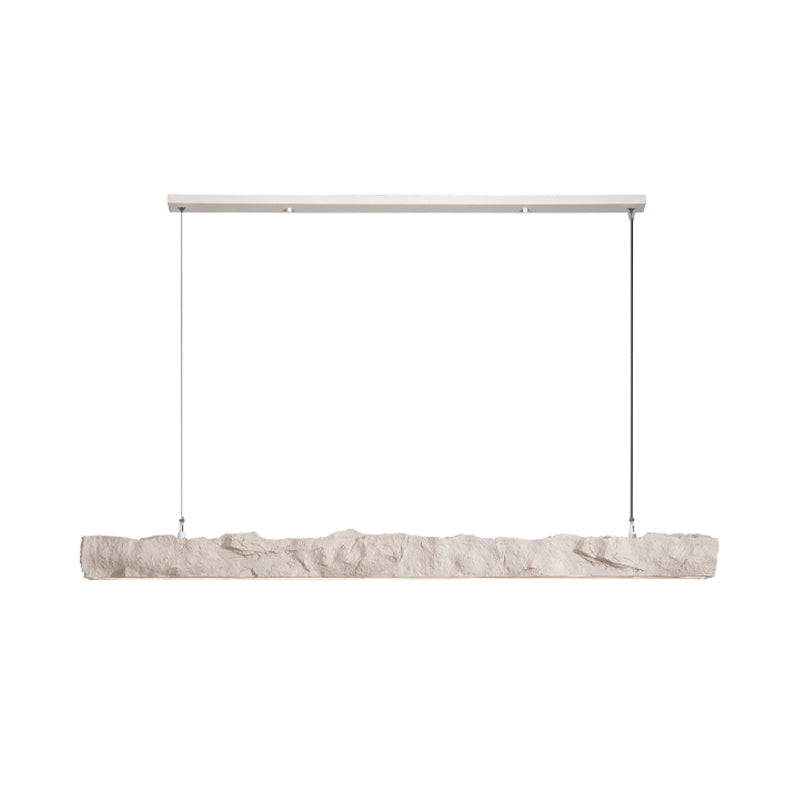 Linear Modern Kitchen Island Fixture Resin &* Acrylic LED Ceiling Pendant Fixture