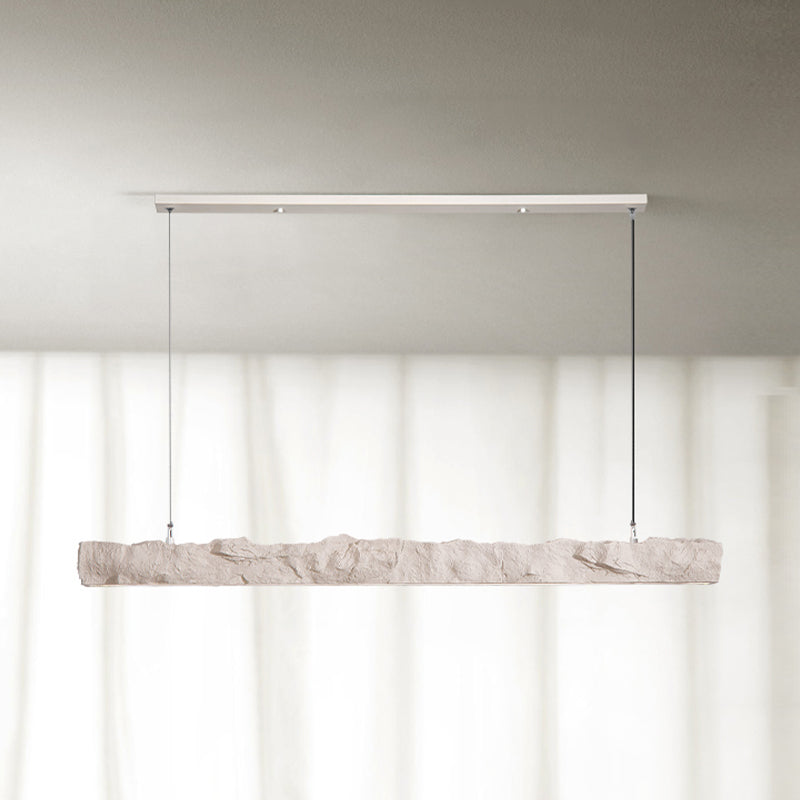Linear Modern Kitchen Island Fixture Resin &* Acrylic LED Ceiling Pendant Fixture