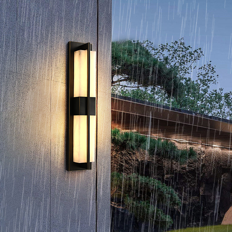 Modernism Wall Sconce Waterproof Outdoor Sconce Light Fixture with Marble