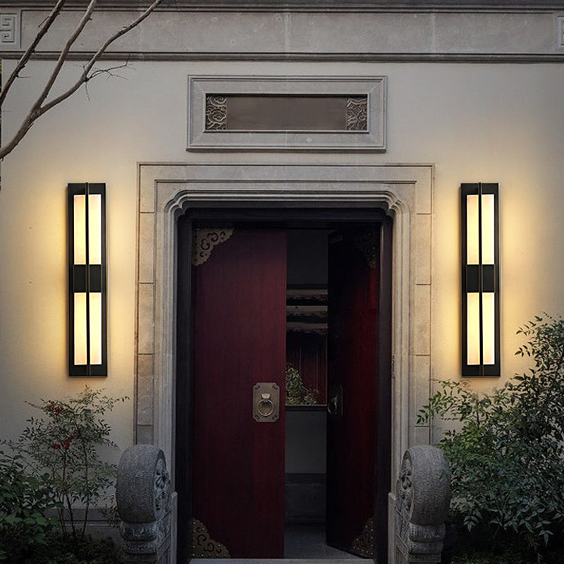 Modernism Wall Sconce Waterproof Outdoor Sconce Light Fixture with Marble