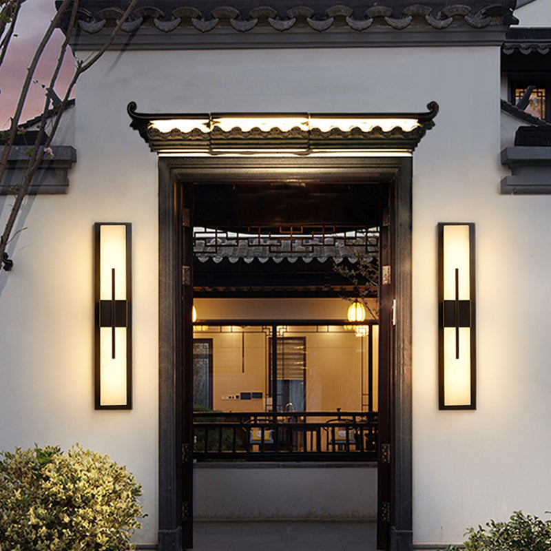 Modernism Wall Sconce Waterproof Outdoor Sconce Light Fixture with Marble