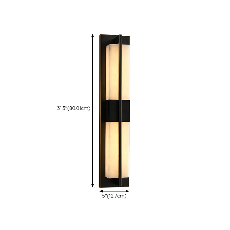Modernism Wall Sconce Waterproof Outdoor Sconce Light Fixture with Marble