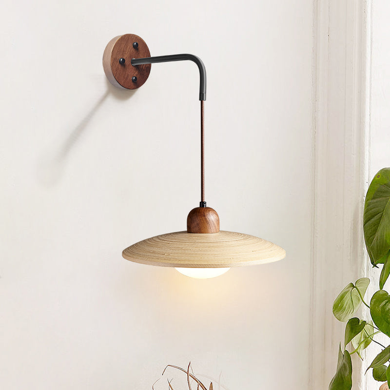 Modern Style Wall Mounted Sconce Wooden Wall Lights for Bedroom