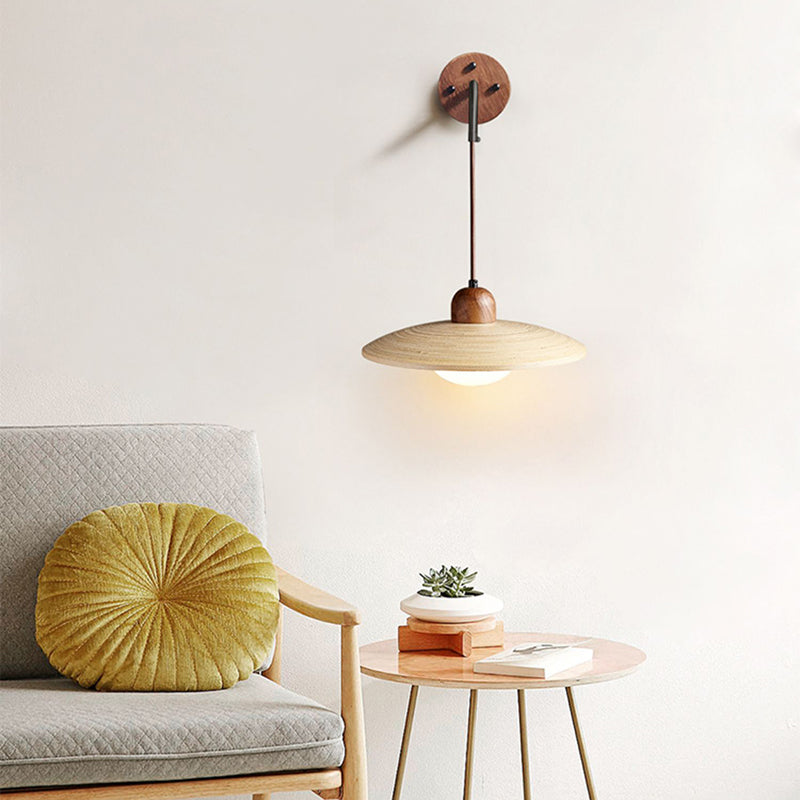 Modern Style Wall Mounted Sconce Wooden Wall Lights for Bedroom