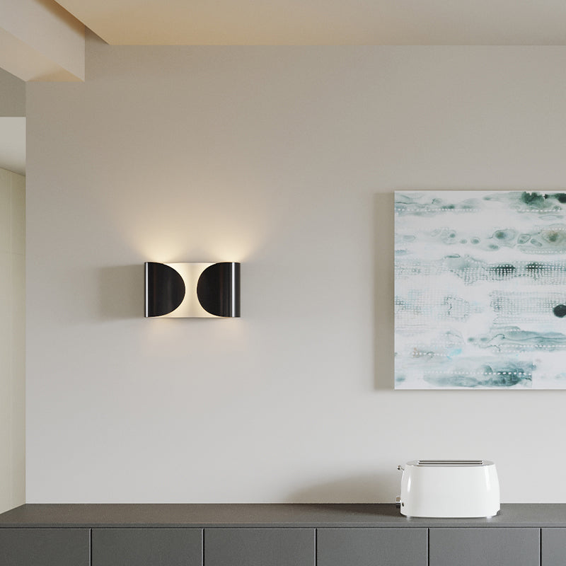 Metal Wall Mounted Sconce Black/White/Gold/Silver Wall Lights for Bedroom